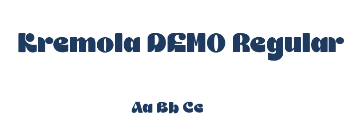 Kremola DEMO Regular Font Preview