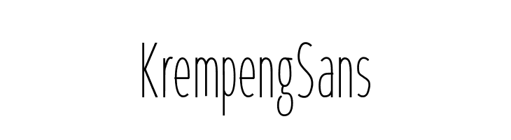 KrempengSans  免费字体下载