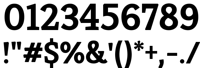 Kreon Bold Font OTHER CHARS