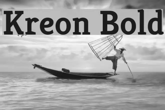 Kreon Bold Font examples