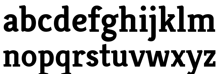 Kreon Bold Font LOWERCASE