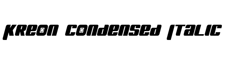 Kreon Condensed Italic  नि: शुल्क फ़ॉन्ट्स डाउनलोड