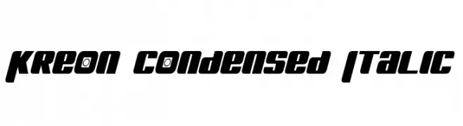 Kreon Condensed Italic  免费字体下载