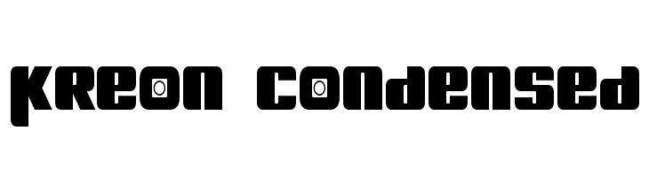 Kreon Condensed  font caratteri gratis
