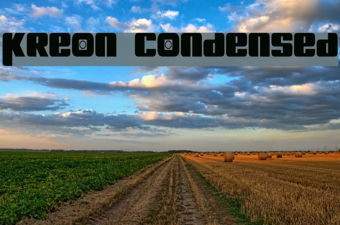 Kreon Condensed Font examples