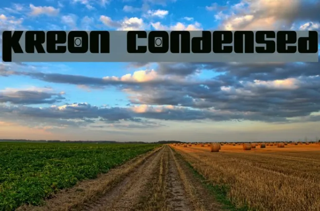 Kreon Condensed Example 1
