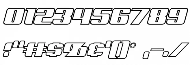 Kreon Outline Italic Polices AUTRES CHARS