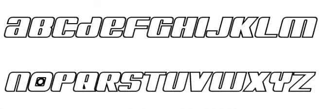 Kreon Outline Italic Polices MINUSCULES