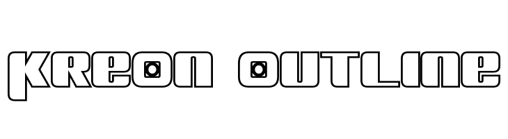 Kreon Outline  フリーフォントのダウンロード