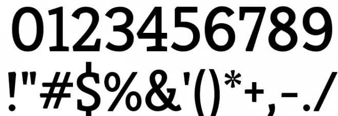 Kreon Regular Font OTHER CHARS