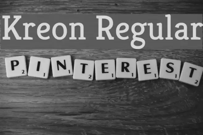 Kreon Regular Font examples
