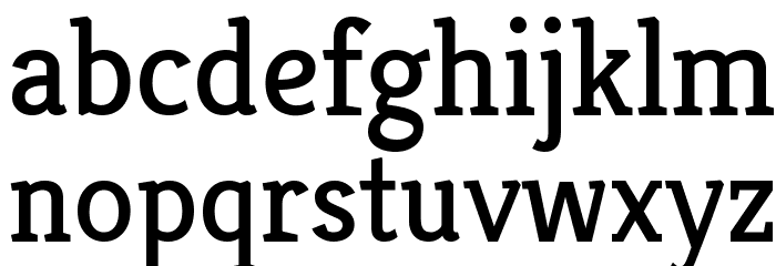 Kreon Regular Font LOWERCASE