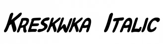 Kreskwka  Italic  免费字体下载