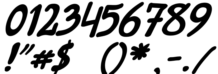Kreskwka Italic Font OTHER CHARS