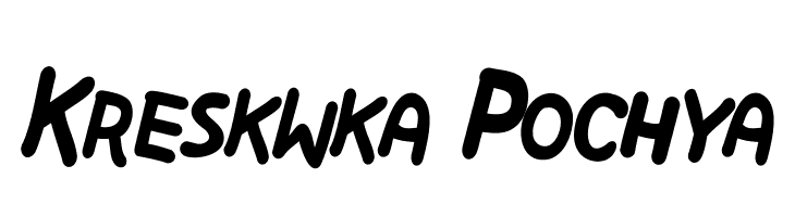 Kreskwka Pochya Шрифта