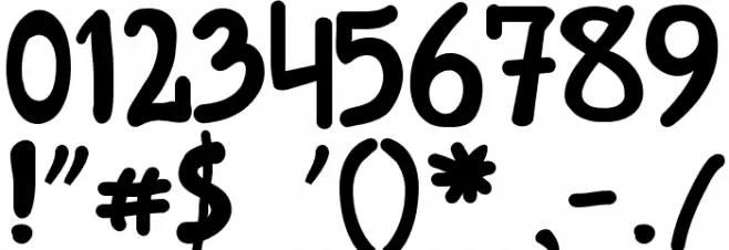 Kreskwka Font OTHER CHARS