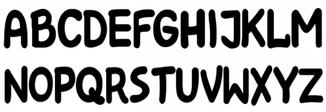 Kreskwka Font UPPERCASE