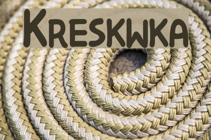 Kreskwka Шрифта examples
