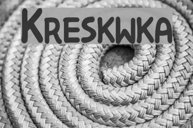 Kreskwka Font examples