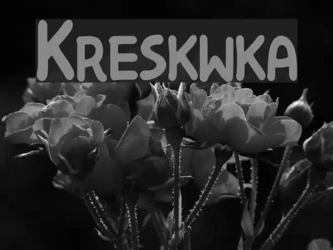 Kreskwka Font examples