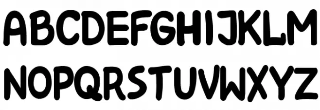 Kreskwka Schriftart Kleinbuchstaben