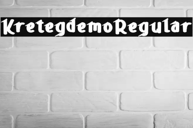 KretegdemoRegular Font examples