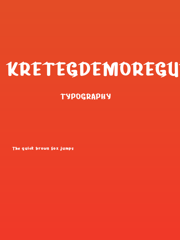 KretegdemoRegular Poster