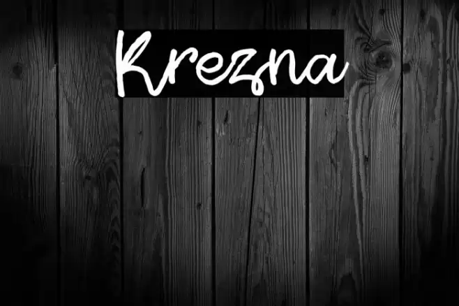 Krezna Font examples