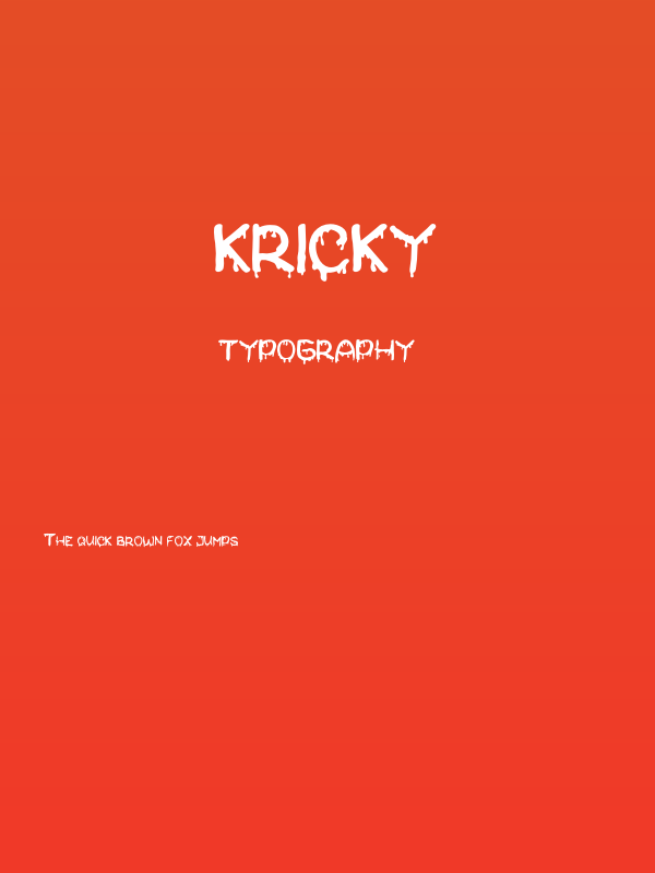 Kricky Poster
