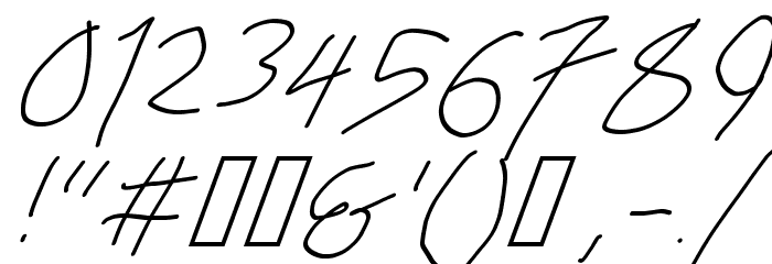 Krieg Font Oblique Font OTHER CHARS