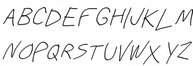Krieg Font Oblique Schriftart Groß
