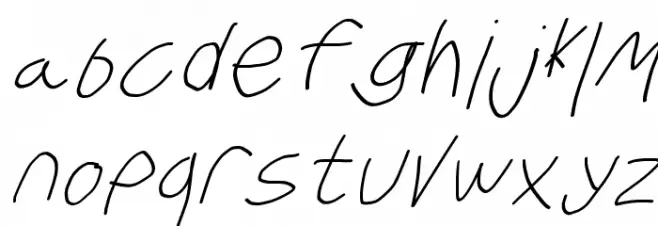 Krieg Font Oblique फ़ॉन्ट लोअरकेस