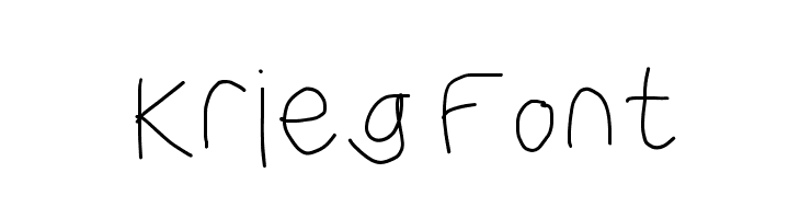 Krieg Font  Скачать бесплатные шрифты