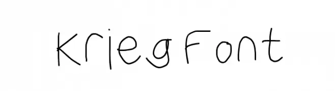 Krieg Font  नि: शुल्क फ़ॉन्ट्स डाउनलोड