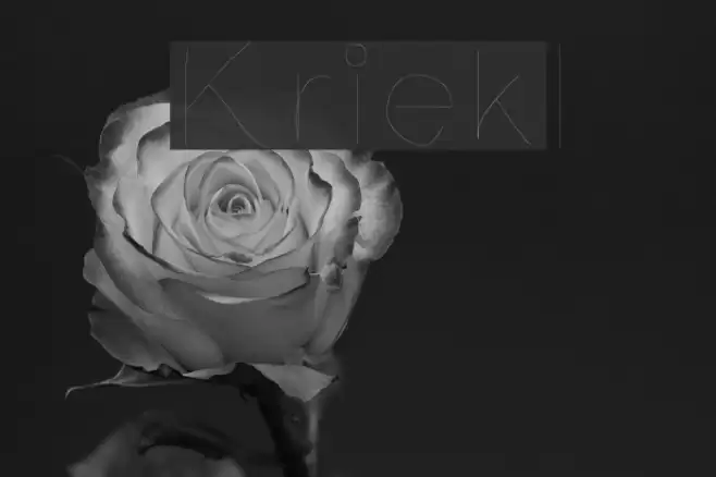 Kriekl Font examples