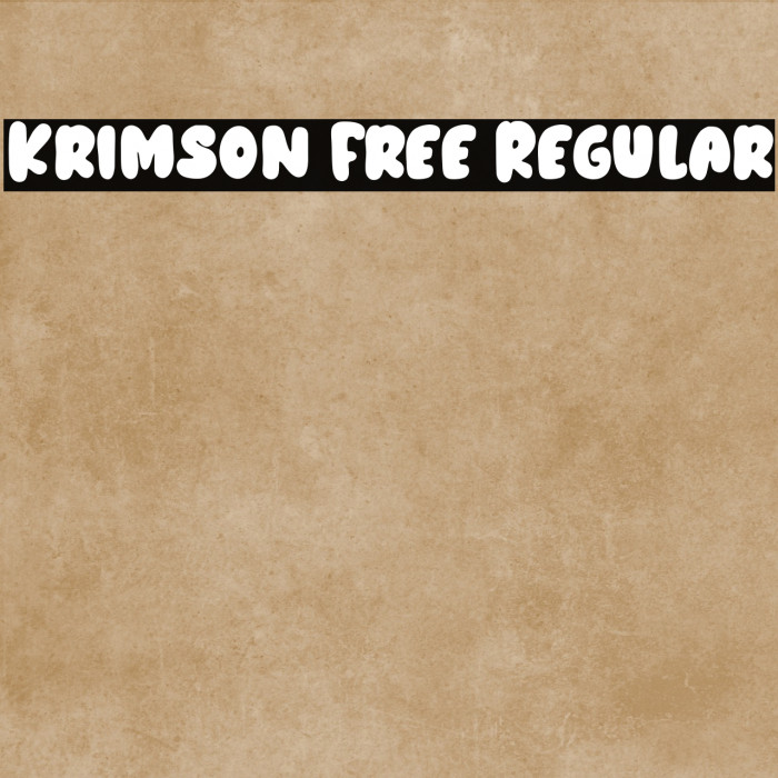 Krimson Free Regular Example 3
