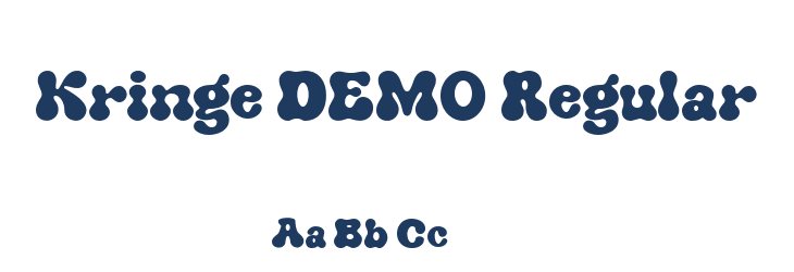 Kringe DEMO Regular Font Preview