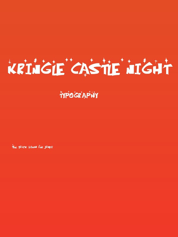 Kringle Castle Night Poster