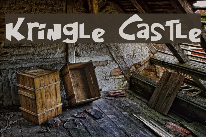 Kringle Castle Font examples