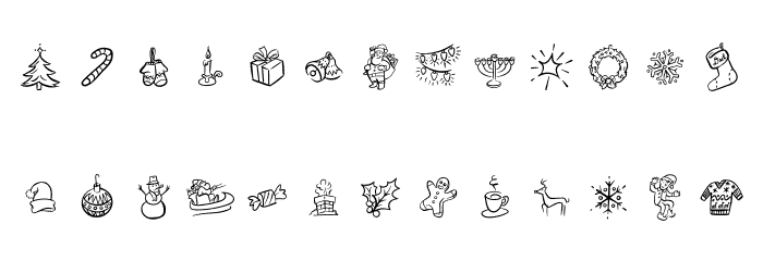 Kringles Font LOWERCASE