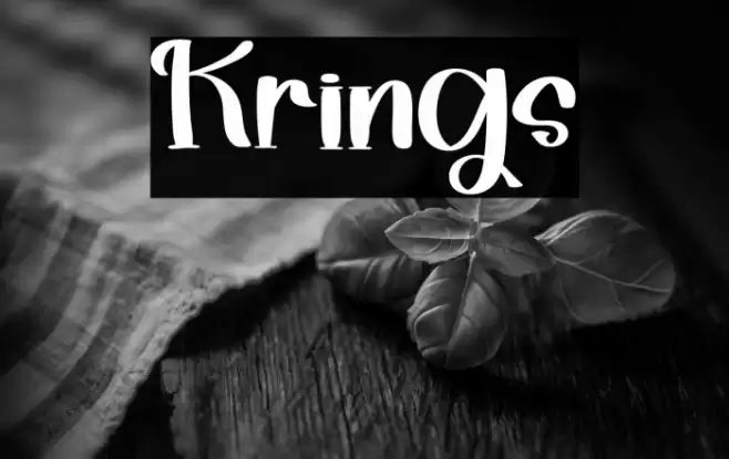 Krings Font examples