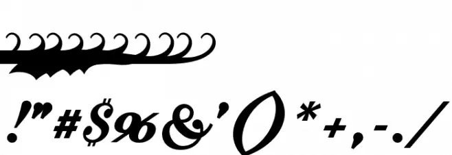 Krinkes Regular PERSONAL USE Font OTHER CHARS