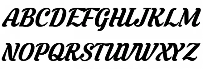 Krinkes Regular PERSONAL USE フォント 大文字