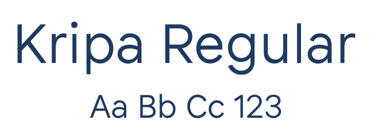 Kripa Regular Font Preview