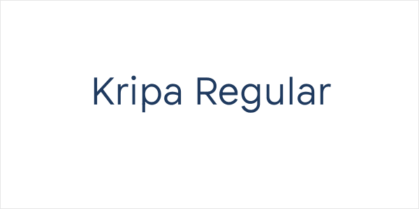 Kripa Regular Logo