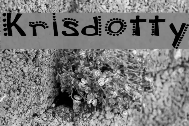 Krisdotty Font examples