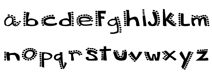 Krisdotty Font LOWERCASE