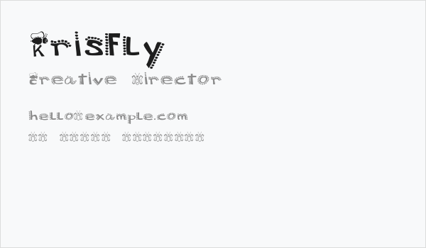 Krisfly Business Card