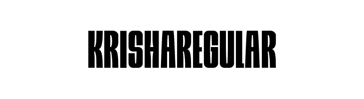 Krisha Regular  font caratteri gratis