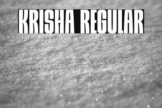 Krisha Regular Font examples